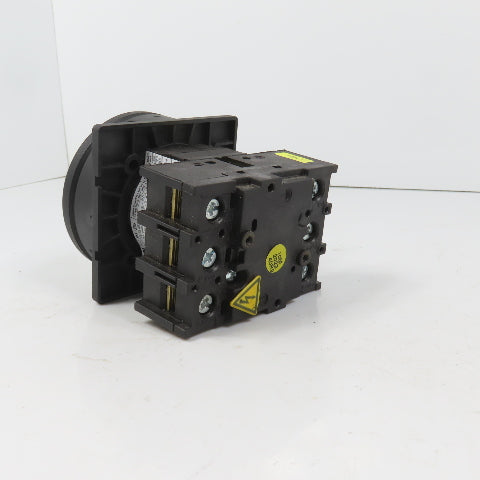 Eaton P1-25 3-Pole 25A 600V Rotary Disconnect Switch (Clean)