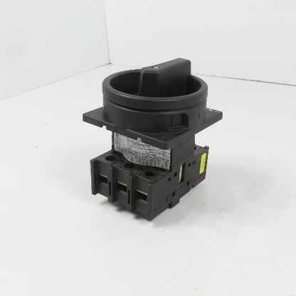 Eaton P1-25 3-Pole 25A 600V Rotary Disconnect Switch (Clean)