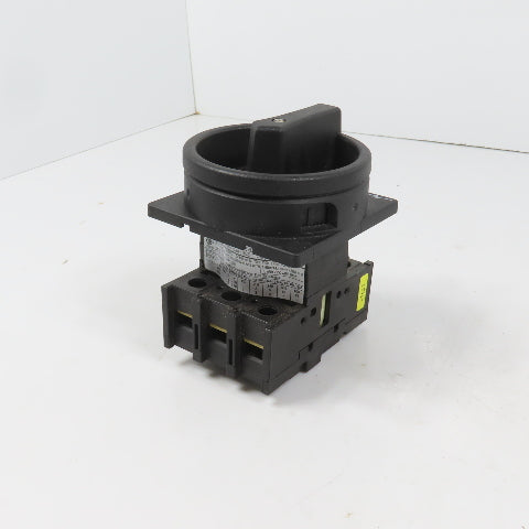 Eaton P1-25 3-Pole 25A 600V Rotary Disconnect Switch (Clean)