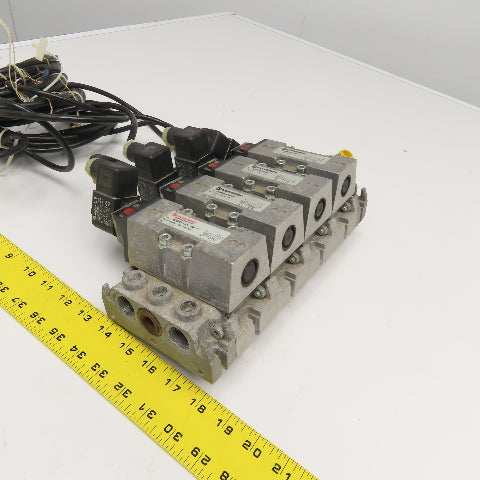 Norgren SXE9574-A71-00 5/2 Single Solenoid Spring Return Valve Bank 24VDC
