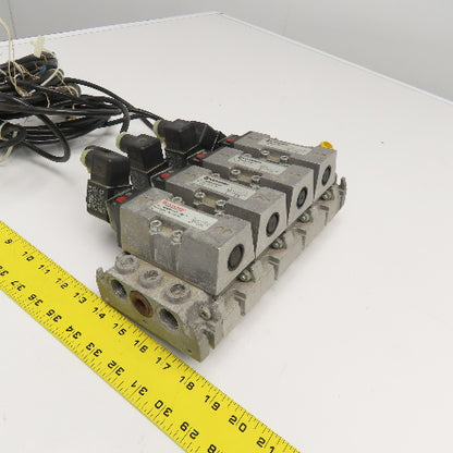 Norgren SXE9574-A71-00 5/2 Single Solenoid Spring Return Valve Bank 24VDC
