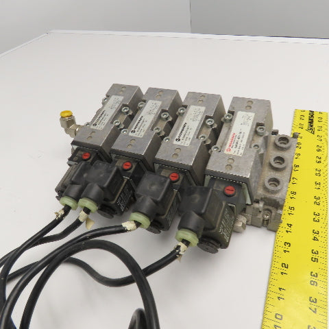 Norgren SXE9574-A71-00 5/2 Single Solenoid Spring Return Valve Bank 24VDC