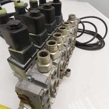 Norgren SXE9574-A71-00 5/2 Single Solenoid Spring Return Valve Bank 24VDC