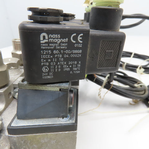 Norgren SXE9574-A71-00 5/2 Single Solenoid Spring Return Valve Bank 24VDC