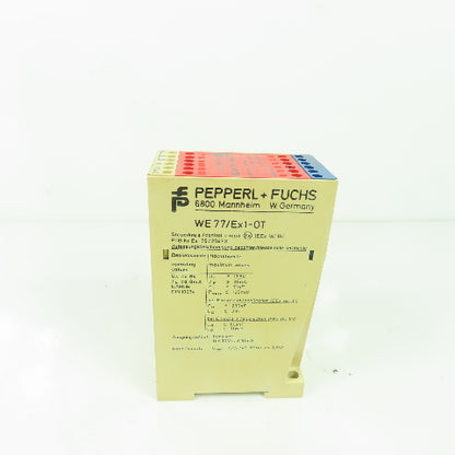 Pepperl + Fuchs 01672 S WE 77/Ex1-OT Switch Amplifier 1 Channel Reversable 115V