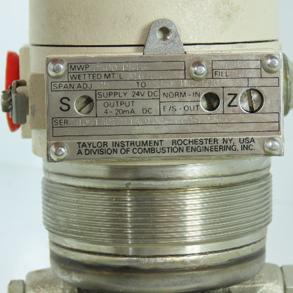Taylor Instrument 2500PSI Diaphragm Valve Transmitter 24VDC