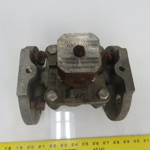 Tufline 2" PTFE 150Class 2-Way Plug Valve CF8M 400PSI