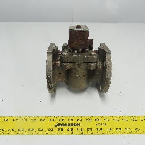 Tufline 2" PTFE 150Class 2-Way Plug Valve CF8M 400PSI