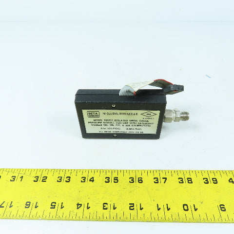 Beta 910303 Isolated Media Gauge 0-100PSIG For Hathaway 130, 135, 230, 235