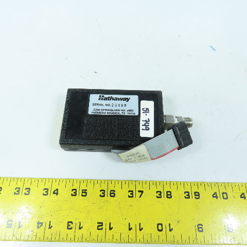 Beta 910303 Isolated Media Gauge 0-100PSIG For Hathaway 130, 135, 230, 235