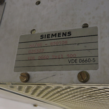 Siemens VDE 0660 Teil 500 PLC Chassis Rack MA/86-850108 G26322
