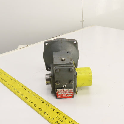 Hub City 0220-60432-185 185 7.5:1 Ratio Right Angle Gear Reducer 5/8" x 1" 56 Fr