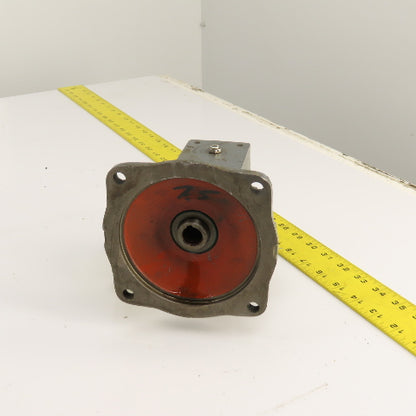 Hub City 0220-60432-185 185 7.5:1 Ratio Right Angle Gear Reducer 5/8" x 1" 56 Fr