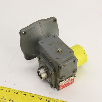 Hub City 0220-60432-185 185 7.5:1 Ratio Right Angle Gear Reducer 5/8" x 1" 56 Fr