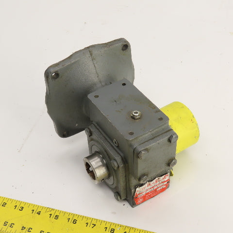 Hub City 0220-60432-185 185 7.5:1 Ratio Right Angle Gear Reducer 5/8" x 1" 56 Fr
