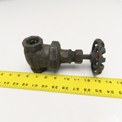 Fairbanks 1232N 200-S 1" NPT Bronze Gate Valve 400WOG