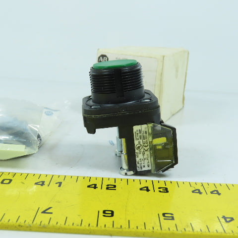 Allen Bradley 800HC-AR1A Ser F Momentary Contact Green Push Button Kit New