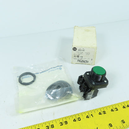 Allen Bradley 800HC-AR1A Ser F Momentary Contact Green Push Button Kit New