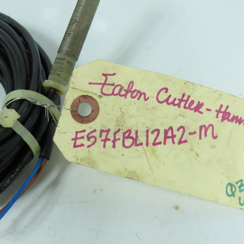 Cutler Hammer E57FBL12A2-M Threaded Barrel Inductive Proximity Sensor 20-250VAC