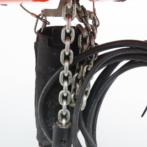 CM Model L 1 Ton Electric Chain Hoist 15' Lift 16FPM 208-480V 3Ph W/ DC Braking