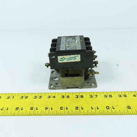 General Electric CR153B002FHB 25A 3-Pole Contactor 600VAC Max 120V Coil
