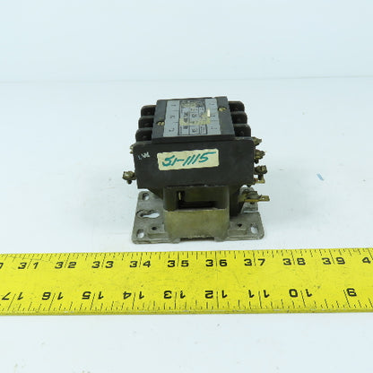 General Electric CR153B002FHB 25A 3-Pole Contactor 600VAC Max 120V Coil