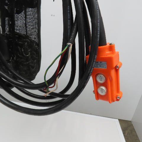 CM Model L 1 Ton Electric Chain Hoist 15' Lift 16FPM 208-480V 3Ph W/ DC Braking