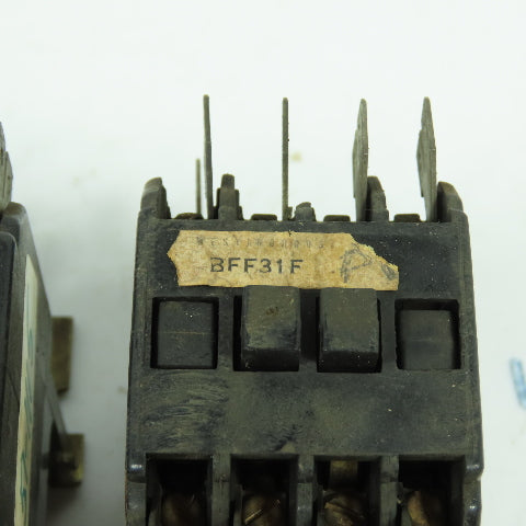Westinghouse BFF31F Control Relay 300VAC 10A 3NO-1NC 120V Coil Lot Of 3