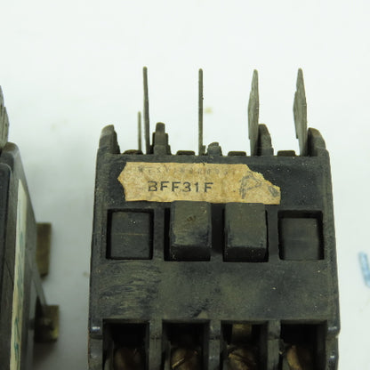 Westinghouse BFF31F Control Relay 300VAC 10A 3NO-1NC 120V Coil Lot Of 3