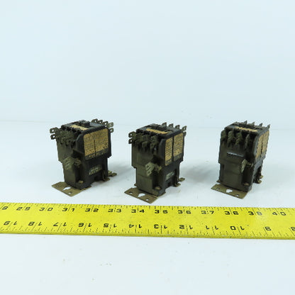 Westinghouse BFF31F Control Relay 300VAC 10A 3NO-1NC 120V Coil Lot Of 3