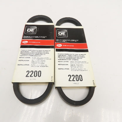 Gates 2200 4L200 V-Belt 1/2" x 20" Lot Of 2