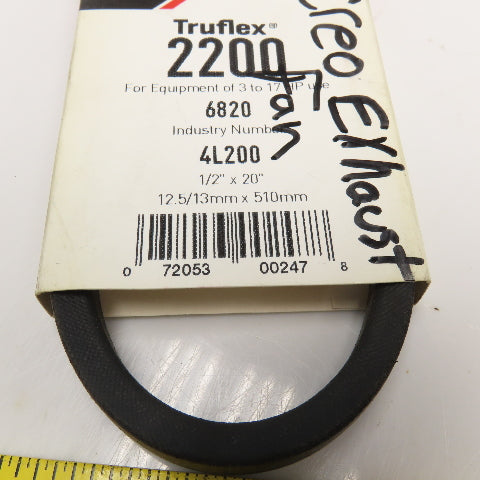 Gates 2200 4L200 V-Belt 1/2" x 20" Lot Of 2
