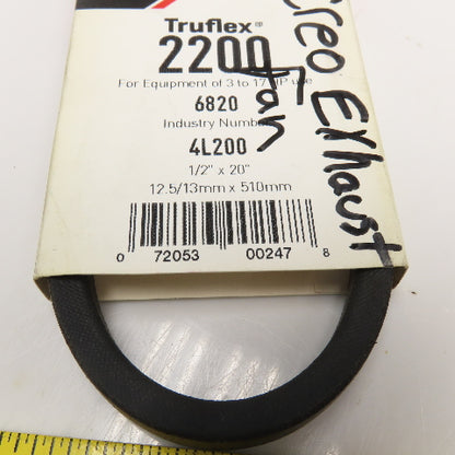 Gates 2200 4L200 V-Belt 1/2" x 20" Lot Of 2
