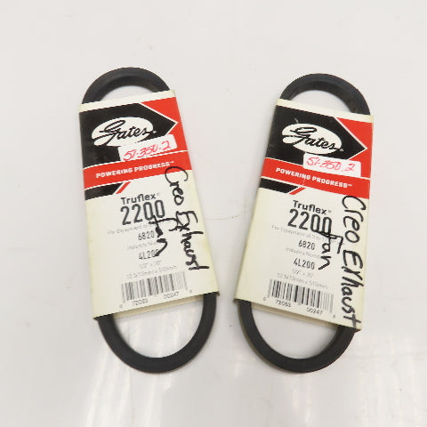 Gates 2200 4L200 V-Belt 1/2" x 20" Lot Of 2
