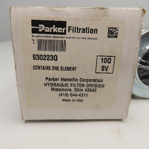 Parker 930223Q 10 Micron Hydraulic Filter Element Fiberglass 150PSI