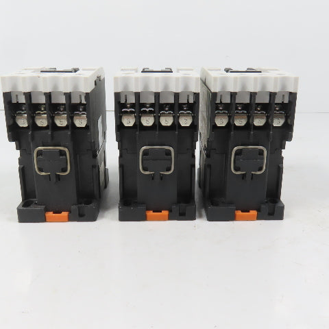 Teco RAU-4 AC Magnetic Control Relay 4-Pole 220V Coil 6A 600VAC Max Lot Of 3