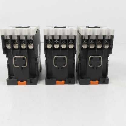 Teco RAU-4 AC Magnetic Control Relay 4-Pole 220V Coil 6A 600VAC Max Lot Of 3