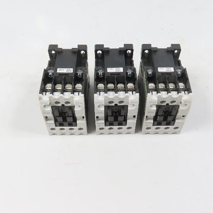Teco RAU-4 AC Magnetic Control Relay 4-Pole 220V Coil 6A 600VAC Max Lot Of 3