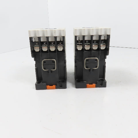 Teco RAU-4 AC Magnetic Control Relay 4-Pole 110V Coil 6A 600VAC Max Lot Of 2