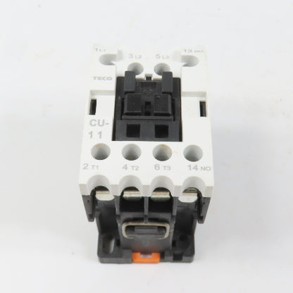 Teco CU-11 Size 0 Magnetic Contactor 3PH 10HP 220V Coil 24A 600VAC Max