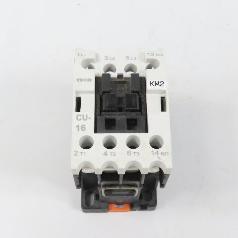Teco CU-16 Size 0 Magnetic Contactor 3PH 10HP 110V Coil 30A 600VAC Max