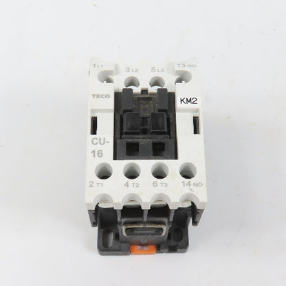 Teco CU-16 Size 0 Magnetic Contactor 3PH 10HP 110V Coil 30A 600VAC Max