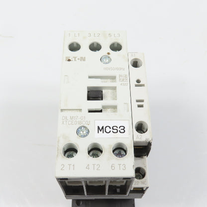 Eaton DILM17-01 XTCE018C01 3PH 15HP Contactor 110V Coil 40A 600V Max