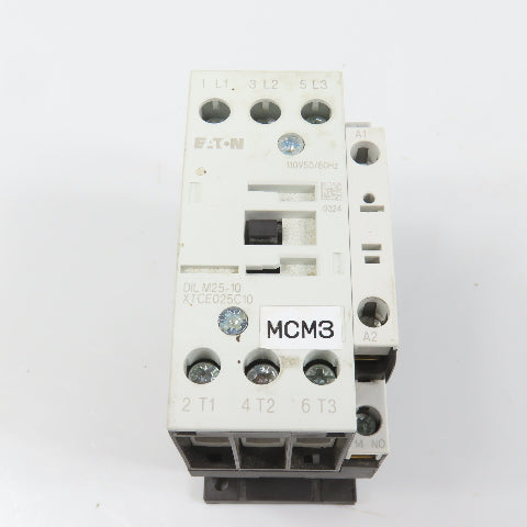Eaton DILM25-10 XTCE025C10 3PH 20HP Contactor 110V Coil 40A 600V Max