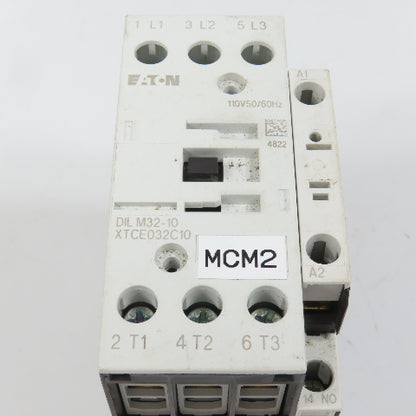 Eaton DILM32-10 XTCE032C10 3PH 25HP Contactor 110V Coil 40A 600V Max