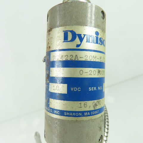 Dynisco Pressure Transducer Sensor 0-20,000PSIG Range 10VDC
