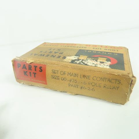 Cutler Hammer 6-2-6 Size 00-#753-6 Pole Relay Main Line Contacts Set