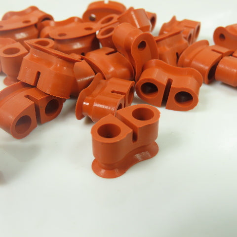 5/8" x 1/4" Orange Silicone Vacuum Pad Lot Of 350+