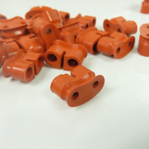 5/8" x 1/4" Orange Silicone Vacuum Pad Lot Of 350+