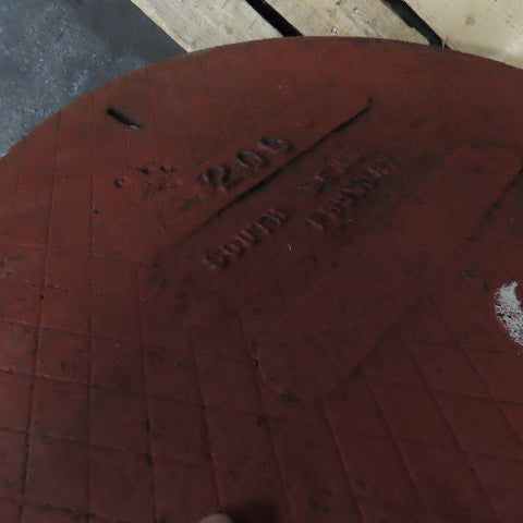South Bend Foundry 200 21-1/2" x 1" Cast Iron Man Hole Sump Pit Cover Lid